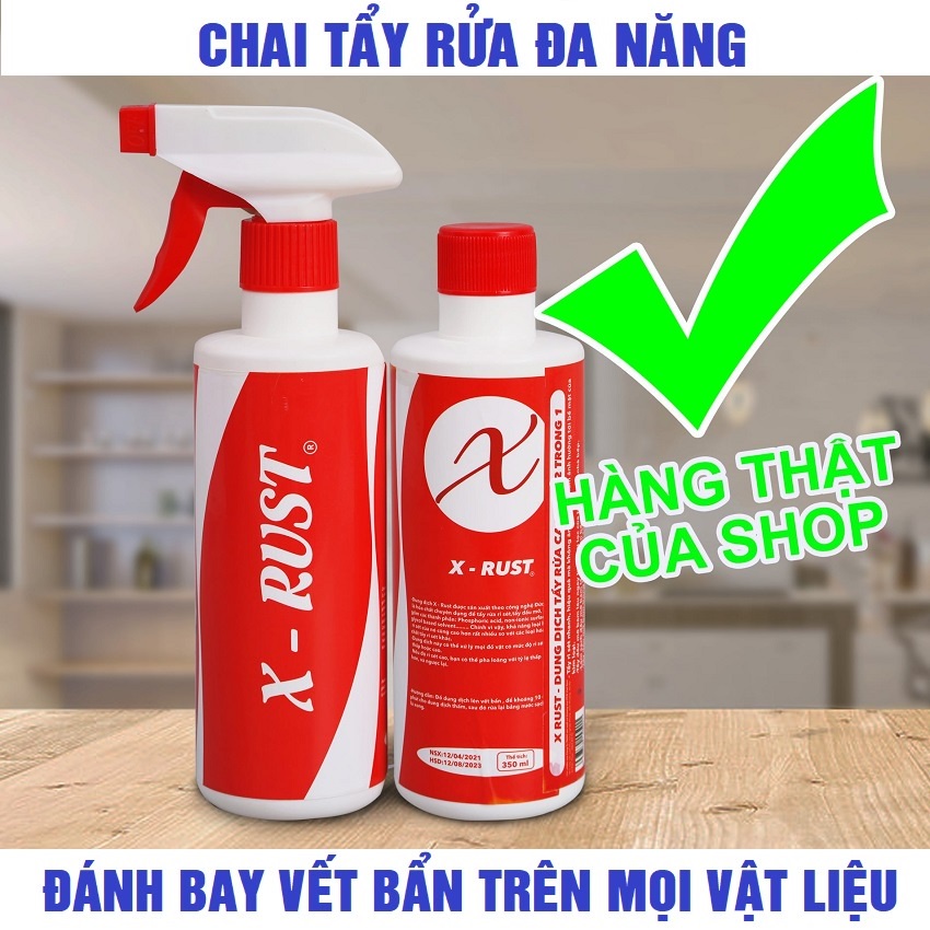 Ship Hỏa Tốc  Chai xịt X RUST Tẩy Sạch Gỉ Sét, Xịt Tẩy Rửa Nhà Bếp Tẩy Rửa Xoong Nồi Đánh Bay Mọi Vết Bẩn Nhà Bếp