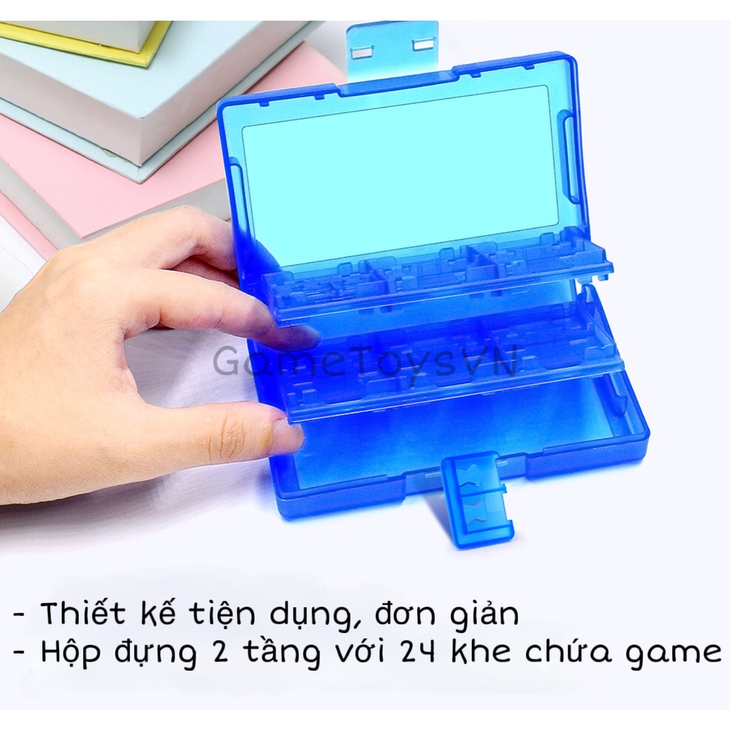 Hộp đựng 24 Game Card và 2 thẻ nhớ xịn sò cho máy game Nintendo Switch V1-V2 / LITE / OLED