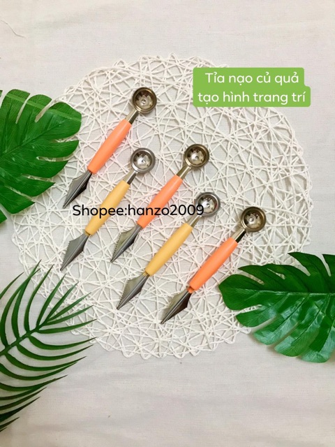 Tỉa nạo tạo hình hoa quả 2 đầu cho bé