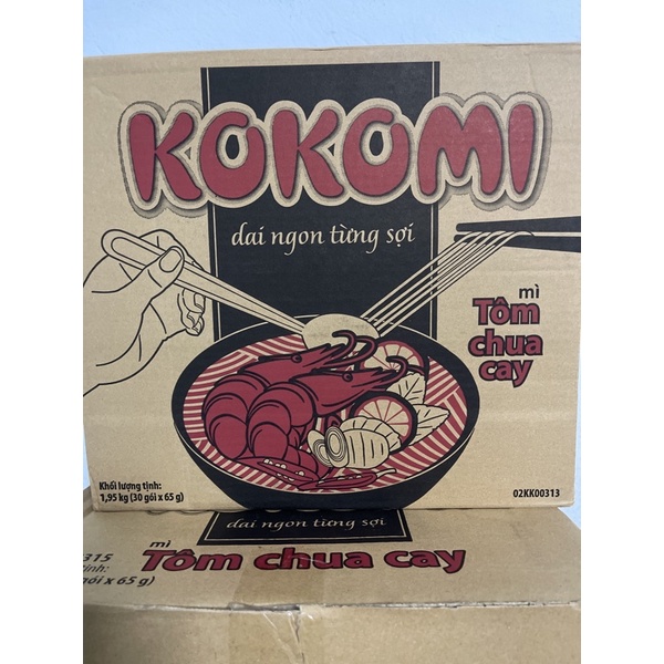 Mì KOKOMI 65g vị tôm chua cay