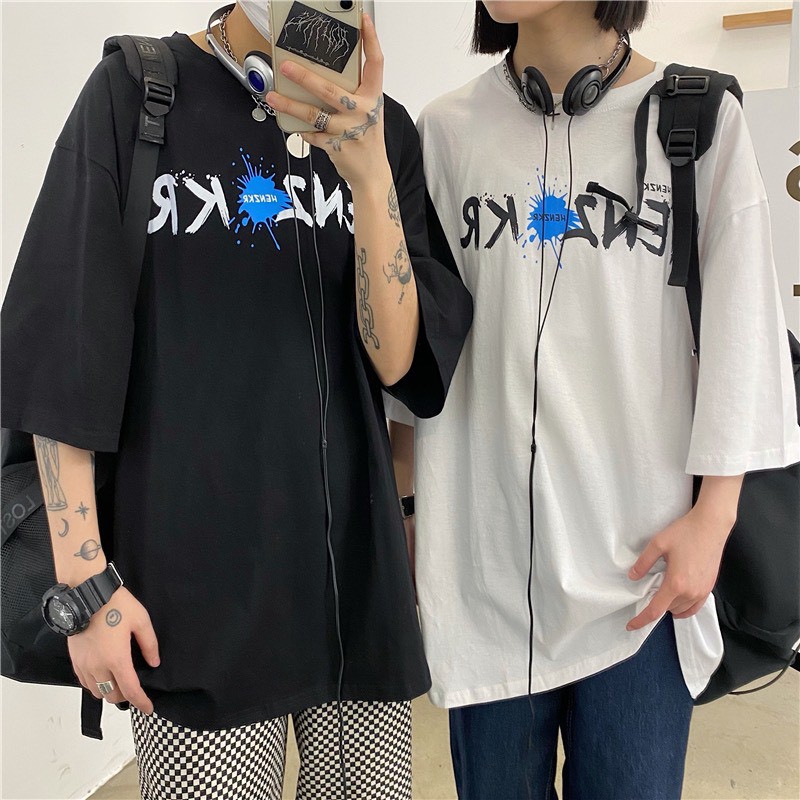 Áo thun tay lỡ Unisex NEKOSG, áo phông form rộng ATL157