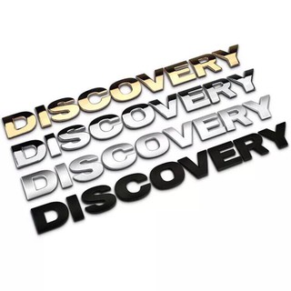 Tem xe - tem dán xe - chữ nổi discovery - mạ crom