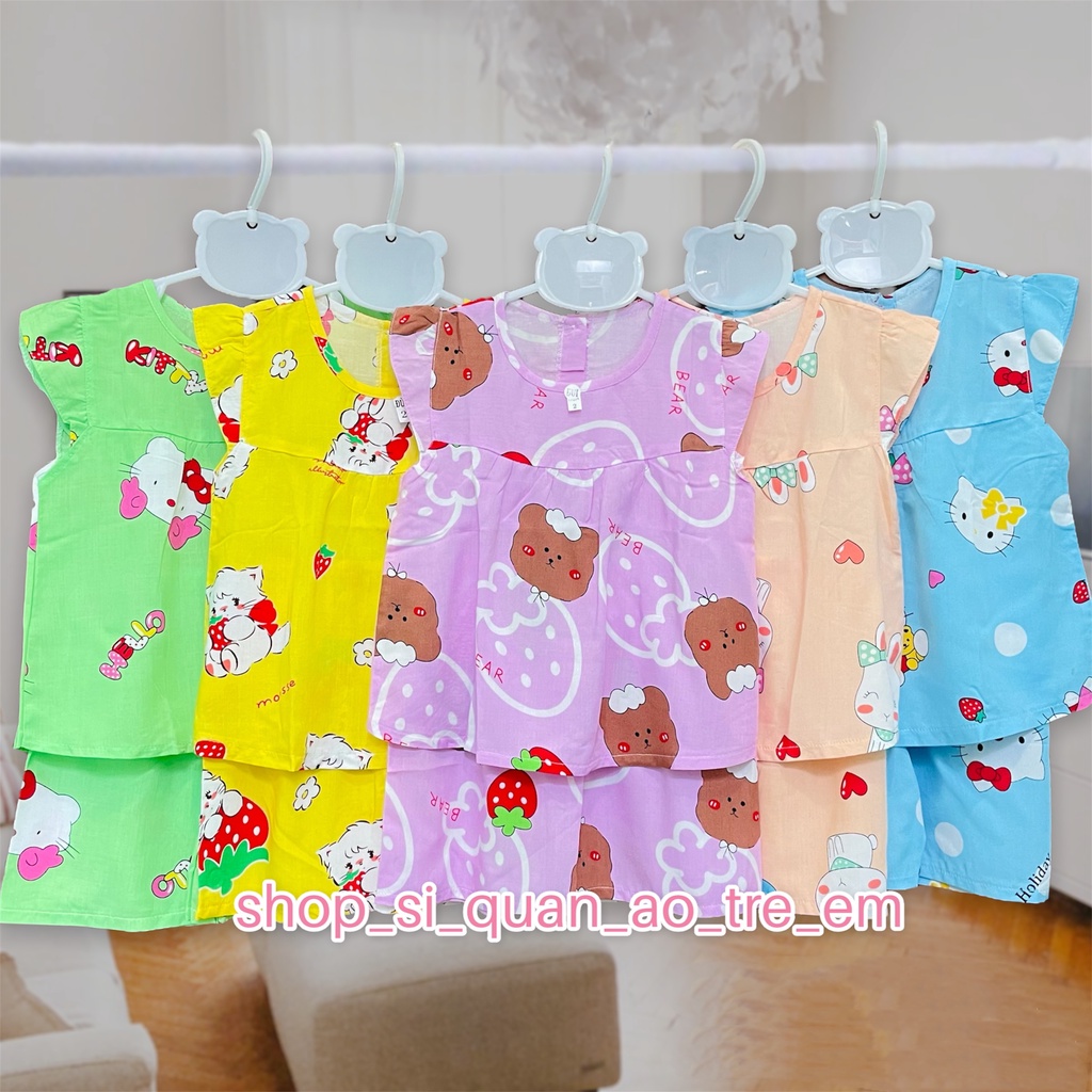 Đồ bộ lanh cho bé gái tole loại 1