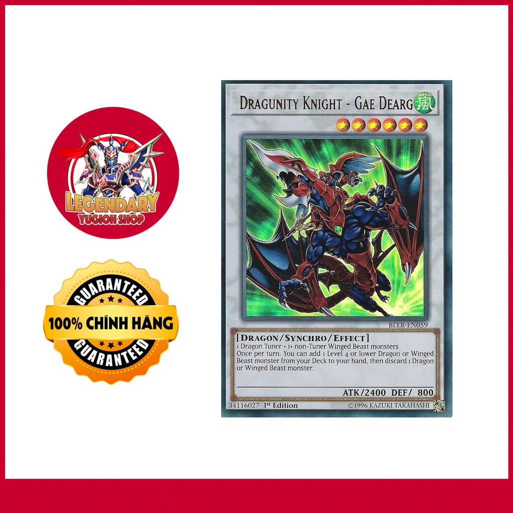 [Thẻ Bài Yugioh Chính Hãng] Dragunity Knight - Gae Dearg
