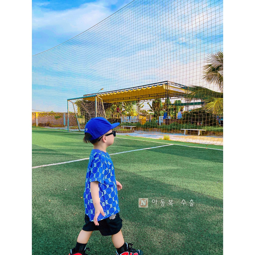 Áo phông MLB Diamond Monogram Boston 1:1 cho bé