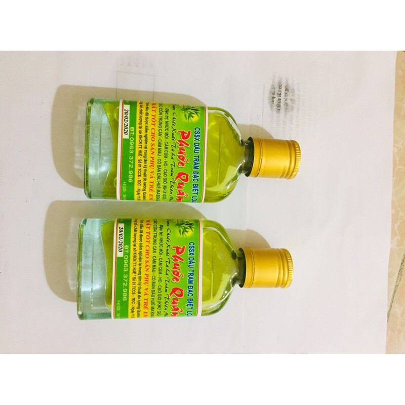 COMBO 2 chai dầu tràm Phước Quảng đặc biệt nguyên chất cho bé 100ml