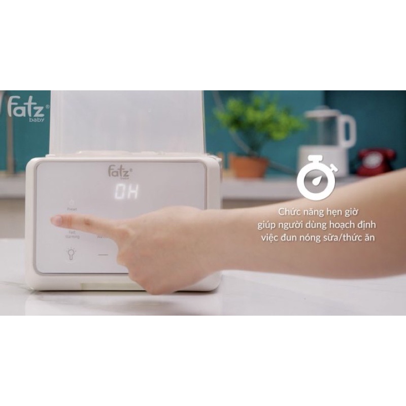 Máy hâm sữa tiệt trùng điện tử Duo 3 Plus FB3094TK Fatz Baby (có chế độ hâm sữa nhanh)