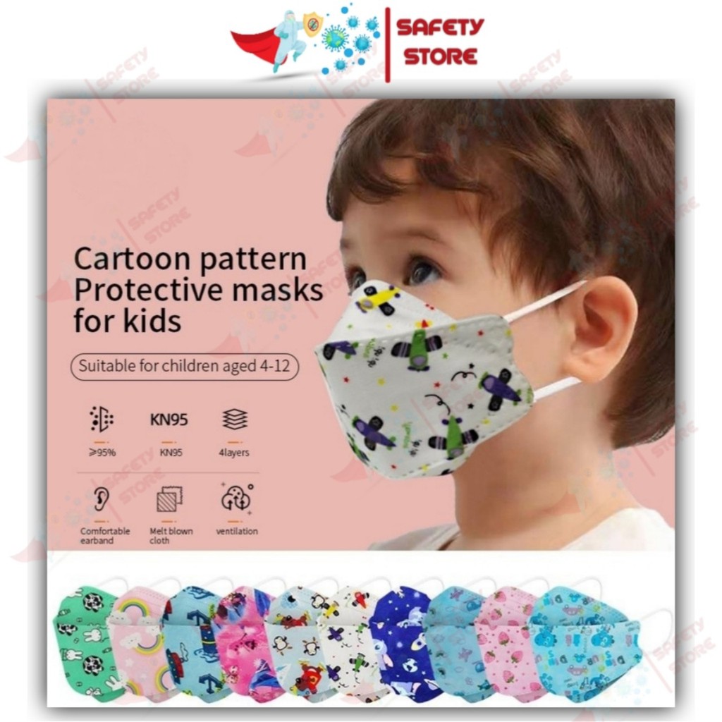 Khẩu trang cho bé 0-3 tuổi - KF94 chuẩn Hàn Quốc - 1 set 10 cái - Hộp màu xịn sò | BigBuy360 - bigbuy360.vn