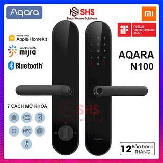 Khóa cửa thông minh xiaomi aqara n100, giao thức nhận diện vân tay, nfc, bluetooth, wifi,znms16lm, shs vietnam