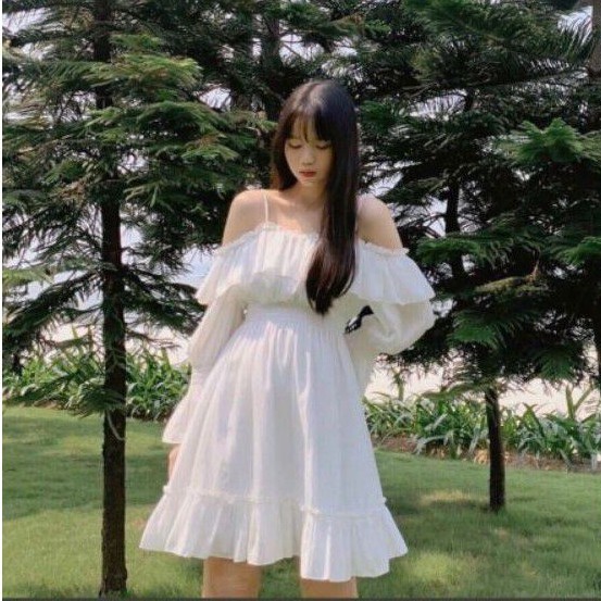 váy tiểu thư rớt tay siêu xinh | BigBuy360 - bigbuy360.vn