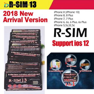 Thẻ sim Nano 4G R-SIM 13 mở khóa IOS 12 cho iPhone XR/XS/X/8/8p/7/7p/6s/6sp