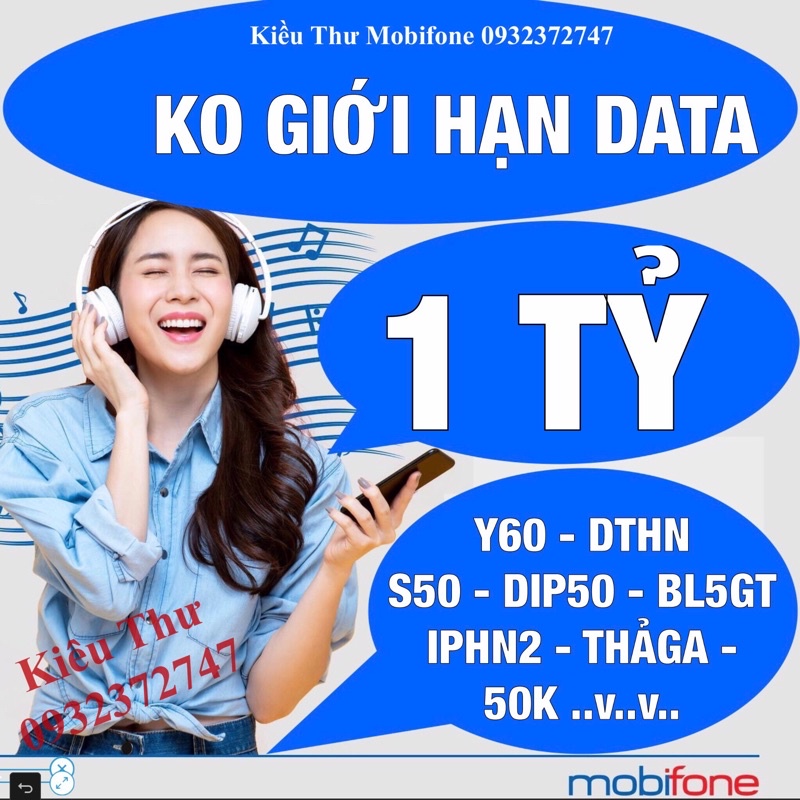 SIÊU SIM Mobi KO GIỚI HẠN DATA Y60-DTHN-S50-DIP50-BL5GT-Z70-THAGA-C90N-C50N