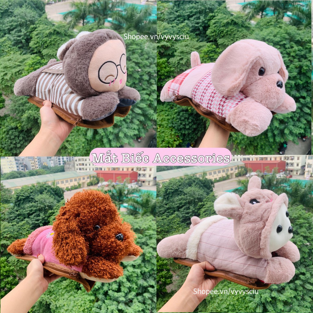 Túi Sưởi Ấm Cắm Điện Hình Thú / Gấu Bông Cute -demhoi