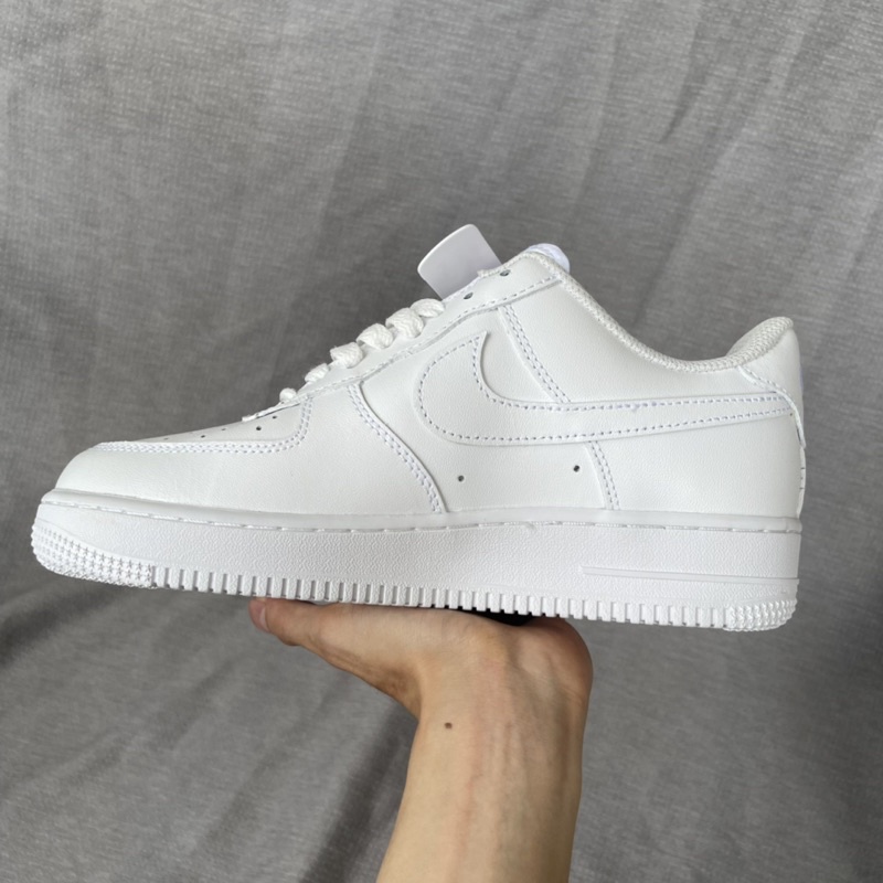 Af1 trắng full hàng cao cấp, af1 full white cao cấp, giày thể thao sneaker nam nữ, lót CODE