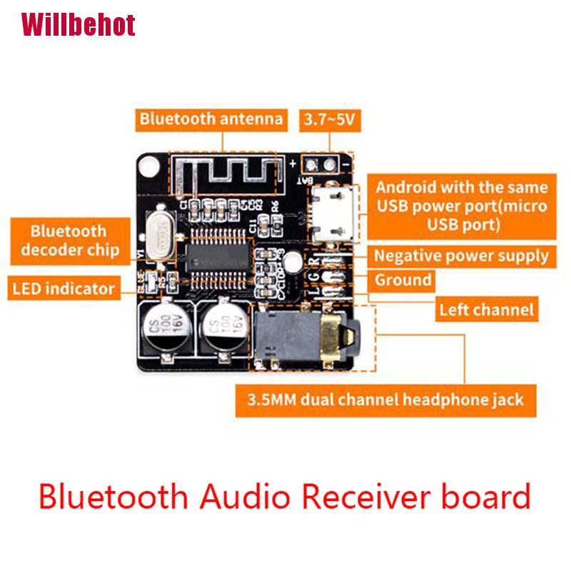 [Willbehot] V-314 Bluetooth Audio Receiver Board Bluetooth 4.1 Mp3 Lossless Decoder Board [Hot]