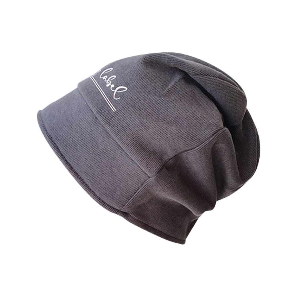 Mũ Beanie Dệt Kim Màu Trơn Dễ Thương Cho Nam Nữ