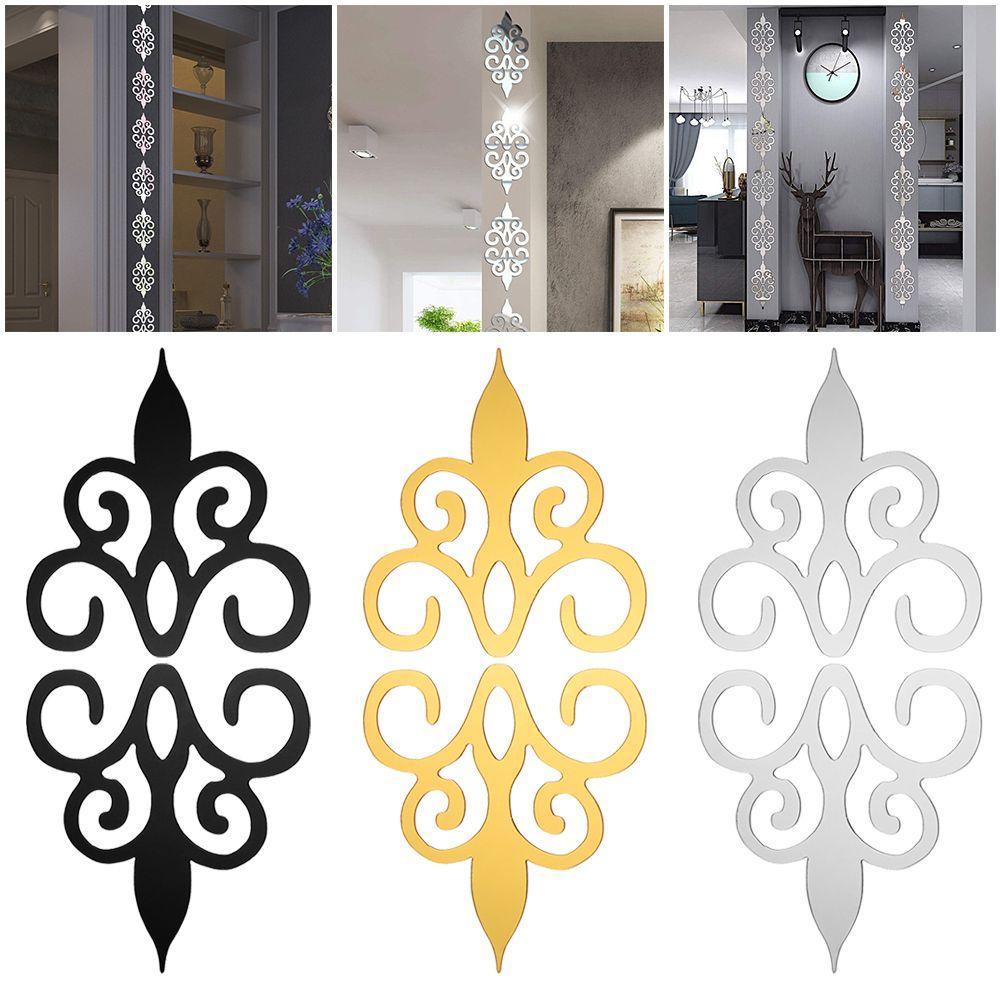 KRNY 10 Sticker Dán Tường Bằng Acrylic Với Họa Tiết 3D Hiệu Ứng Gương