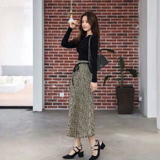 CHÂN VÁY DA BEO XẾP LY CAO CẤP