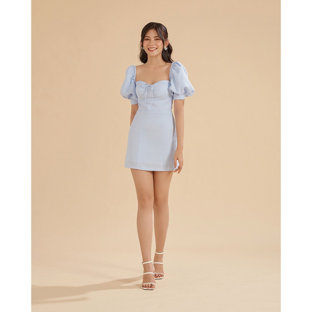 Đầm ôm SheByShj cúp ngực màu xanh dương - Sia Dress