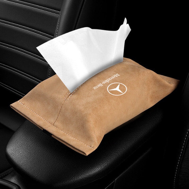 1 hộp đựng khăn giấy treo hộp tỳ tay cho Mercedes Benz W203 W204 W212 W123 W124 W124 W168 W176 CLK CLS GLA GLC