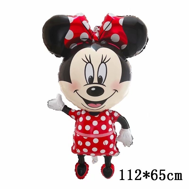 Bong Bóng Lá Nhôm Hình Chuột Mickey Minnie 3D Trang Trí Tiệc Sinh Nhật