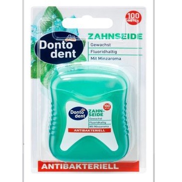 Chỉ nha khoa kháng khuẩn có sáp Dontodent 100m, 50m đủ loại