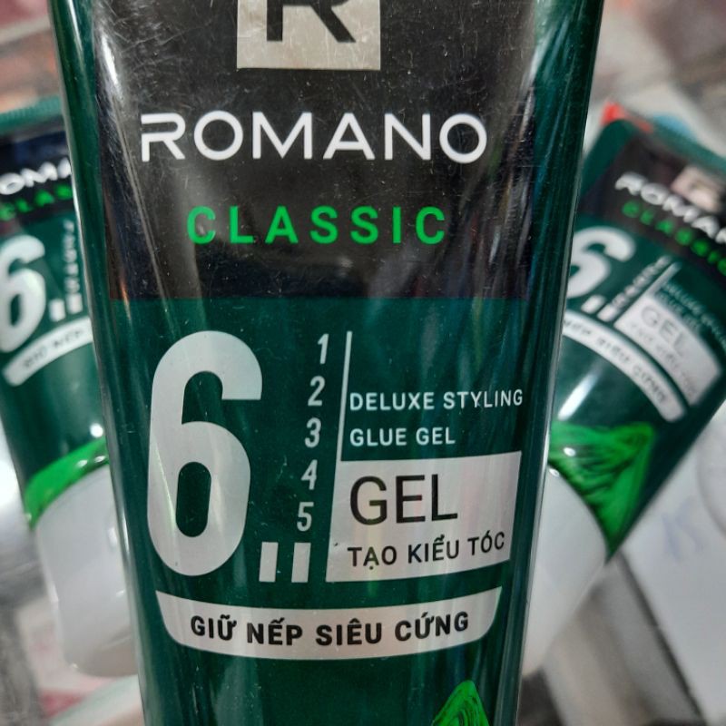 Gel tạo kiểu tóc Romano Classic giữ nếp siêu cứng 150g (mới)