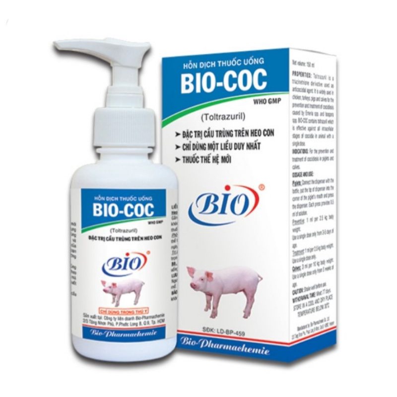 Bio coc 150ml cầu trùng hsd 29/10/2024