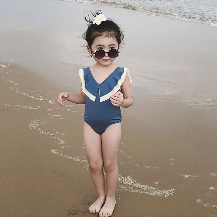 Đồ Bơi Bé Gái, Bikini Bé gái Hở Lưng Đan Chéo Cho Bé Gái Từ 9-28Kg