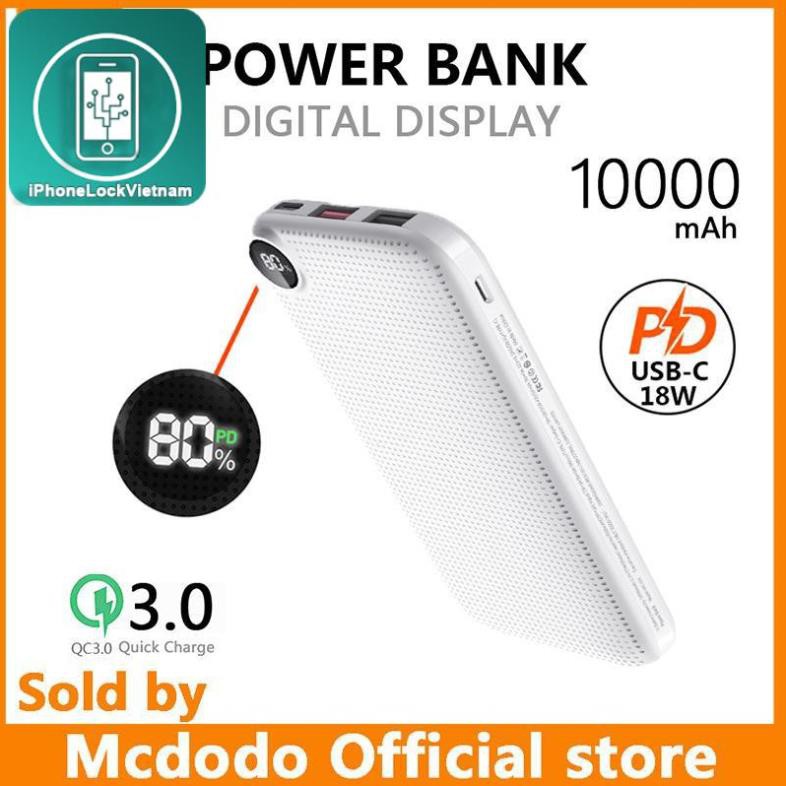 [Mã 154ELSALE2 giảm 7% đơn 300K] Sạc dự phòng PD sạc nhanh MC dodo chính hãng 10000 mAh