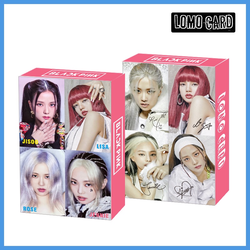 Hộp 30 Thẻ Hình Lomo In Các Thành Viên Nhóm Nhạc Blackpink Lisa Rose Jennie Jisoo