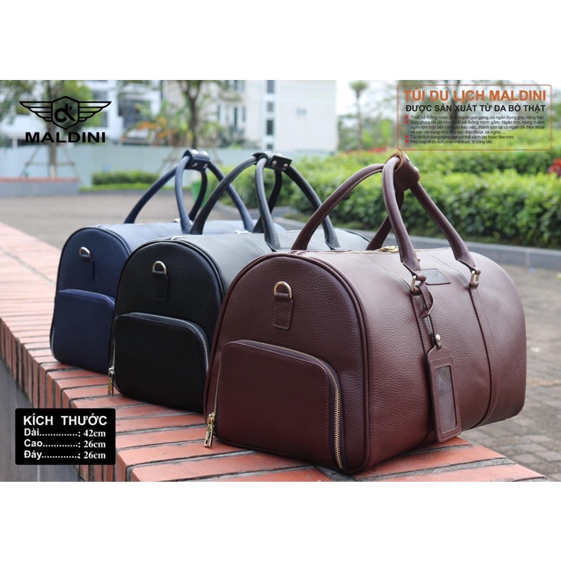 úi đựng quần áo và giày golf bag MALDINI cao cấp da bò nhập khẩu từ Italia