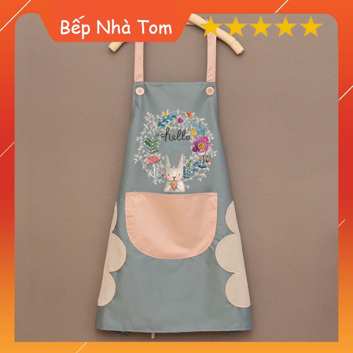 [HOT] Tạp Dề Nấu Ăn Hoạ Tiết Hoa Xinh Xắn