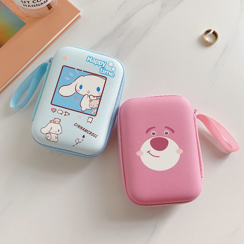 Túi đựng tai nghe / dây cáp sạc mini hình hoạt họa
