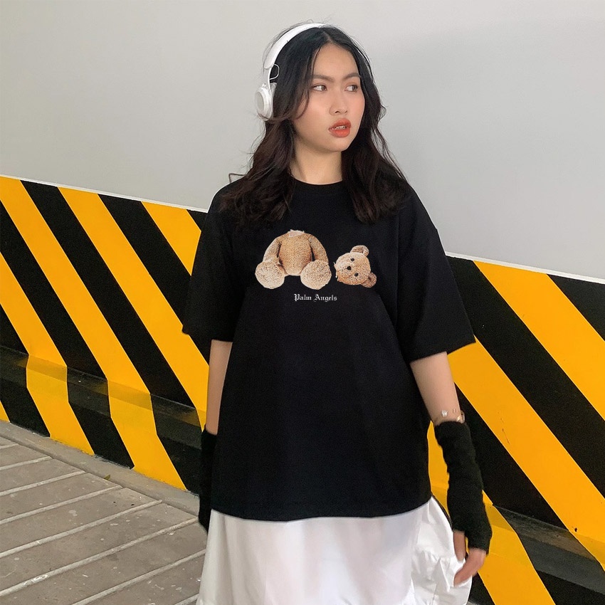 Áo thun in hình BEEBEE palm angels teddy-PAT001 100% COTTON | BigBuy360 - bigbuy360.vn