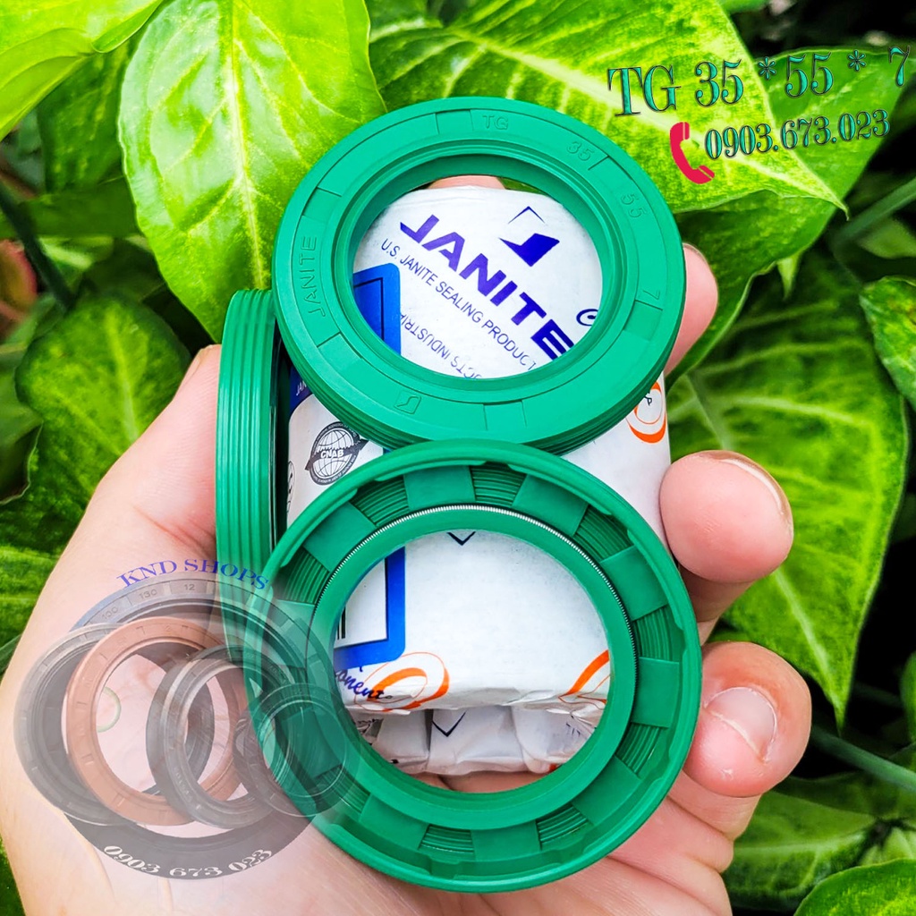 Phốt chặn dầu (nhớt, bụi) hiệu Janite TG 35*55*7(8), Phớt chặn dầu trục pully dẫn động trên ô tô | KND Shops