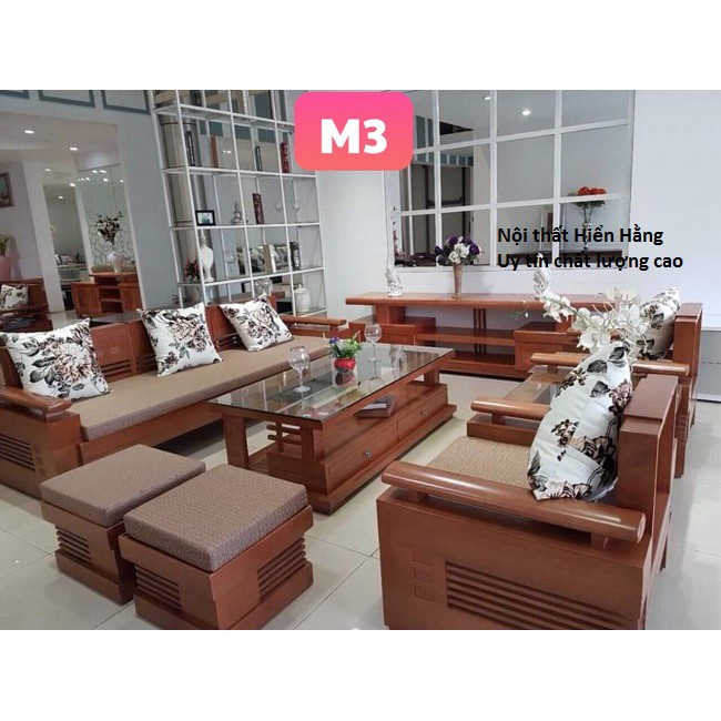 Bộ bàn ghế Sofa M3 gỗ Sồi Nga