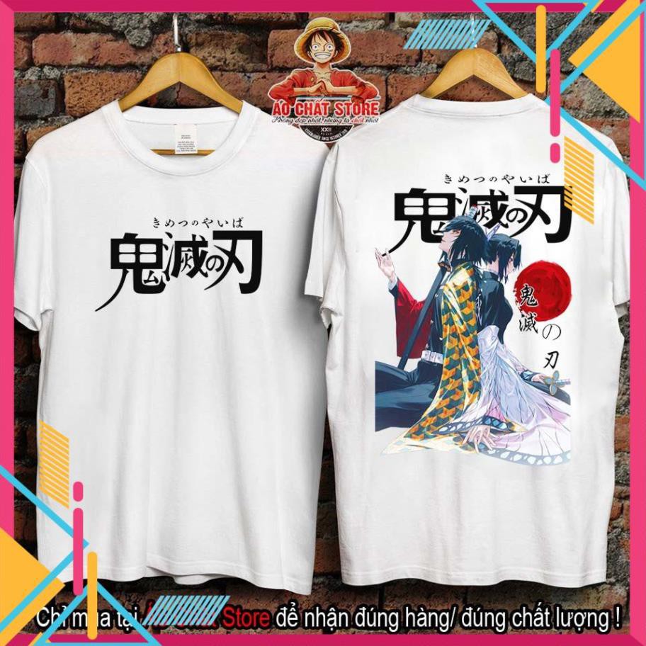 (SALE 50%) (SIÊU PHẨM) Áo Tomioka Giyuu x Shinobu Cực Đẹp - Áo Phông Kimetsu no Yaiba Giyuu Tshirt K