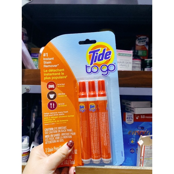[Hàng US] Bút tẩy Tide to go 10ml - Tẩy sạch mọi vết bẩn