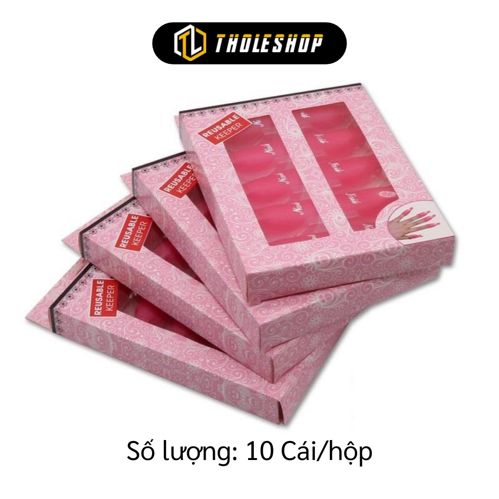 Kẹp Ủ Móng Tay - Bộ 10 Kẹp Nhựa Ủ Tháo Gel Sơn Móng Tay Dễ Dàng Và Nhanh 7323