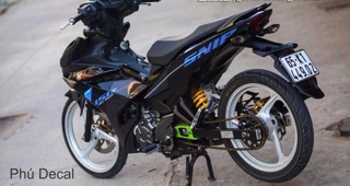Tem Exciter 150 Sniper Xanh Đen