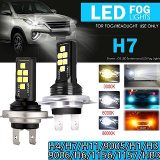 1 Đèn Pha Led Phá Sương Mù 12sm H11 H8 H9 9005 9006 H7 H1 H3 Cho Xe Hơi