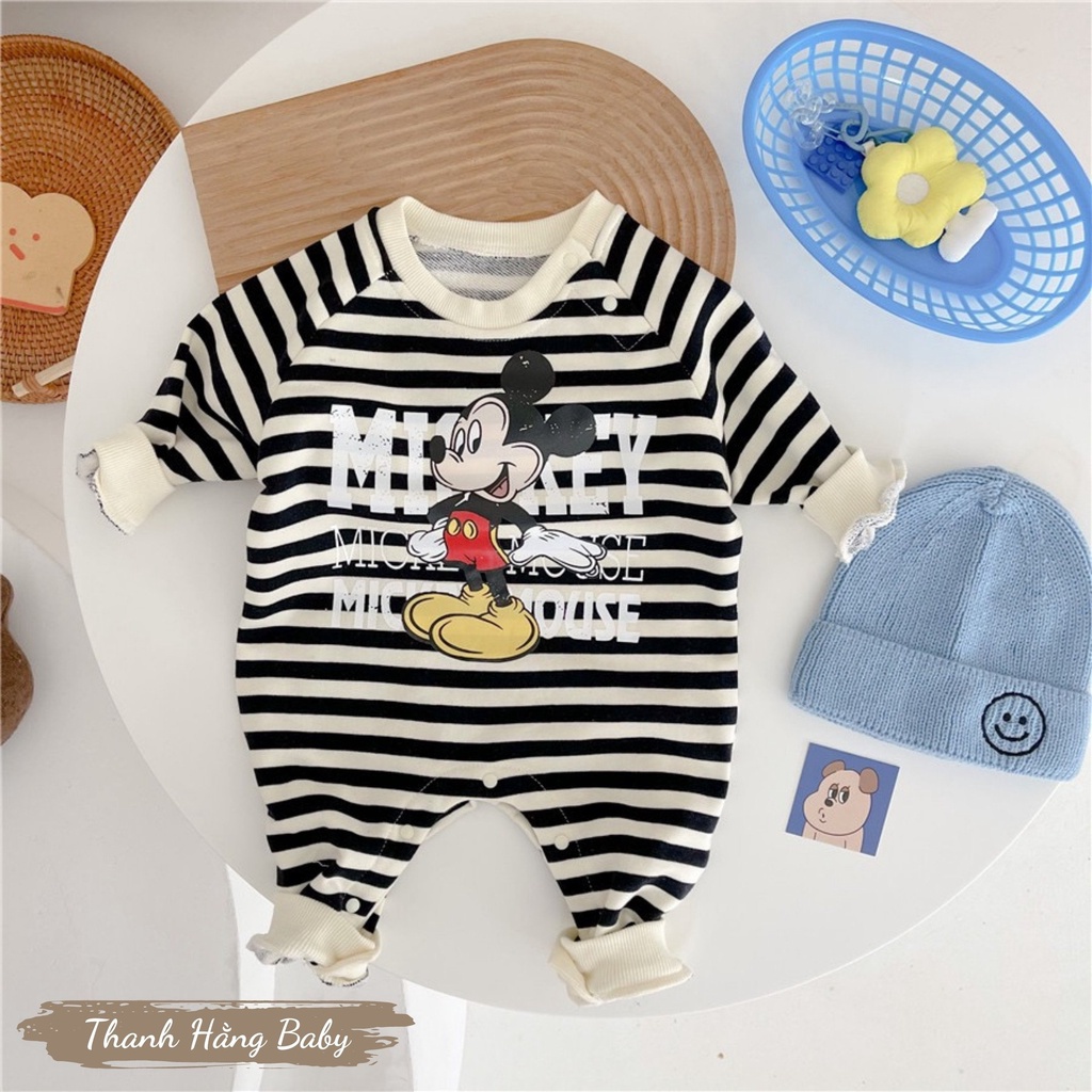 Body Dài Tay Cho Bé, Body Sleepsuit Cho Bé Sơ Sinh Thanh Hằng Baby 5 - 13 Kg