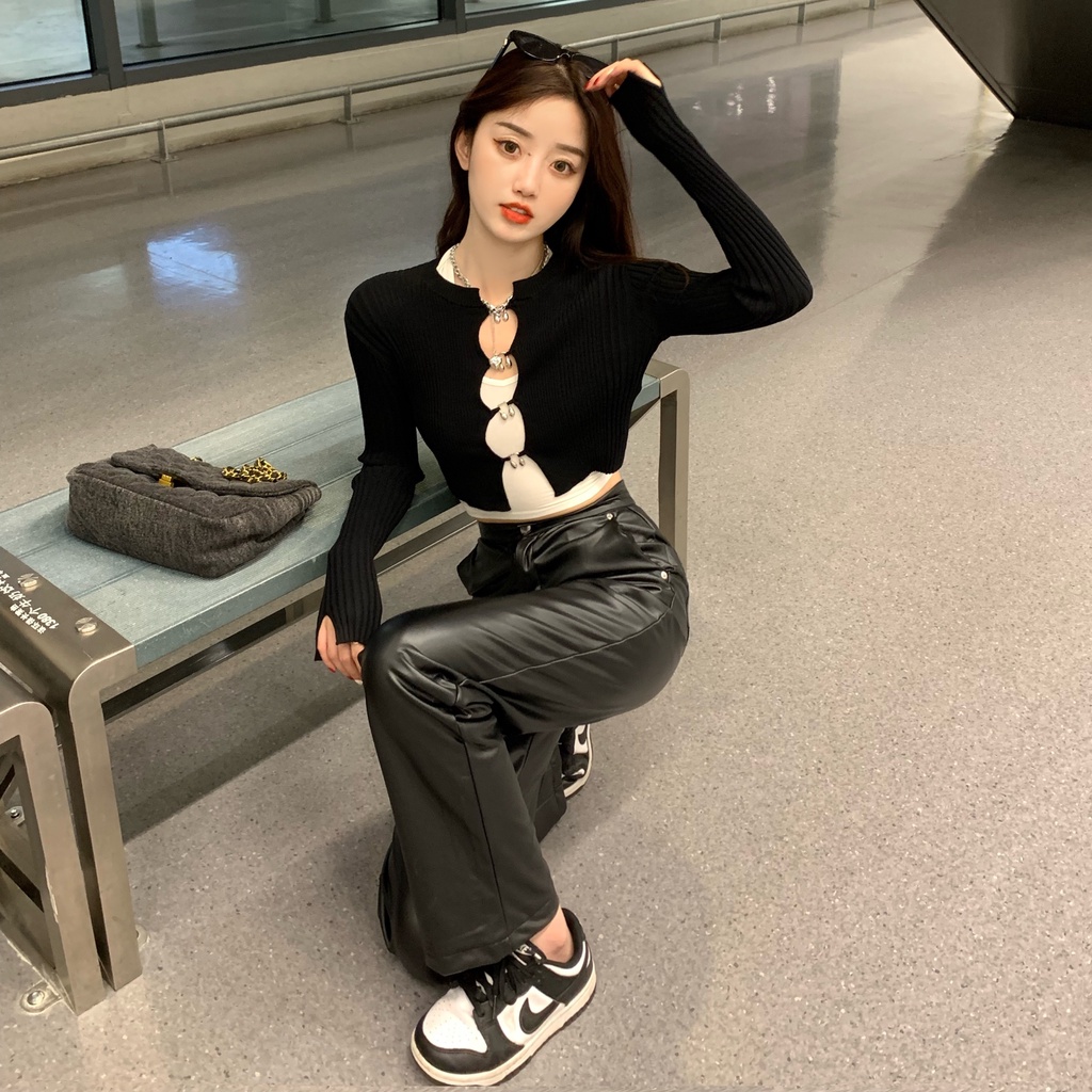 Áo Khoác Len cardigan Dáng Ngắn Thời Trang Hàn Quốc Cho Nữ | BigBuy360 - bigbuy360.vn