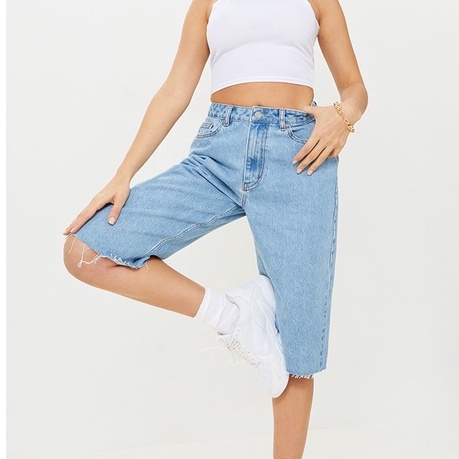 Quần short jeans dáng boyfriend Spek xuất khẩu