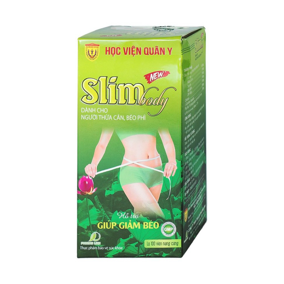 [Chính hãng] Giảm cân Slim Body New 100 viên - Học Viện Quân Y