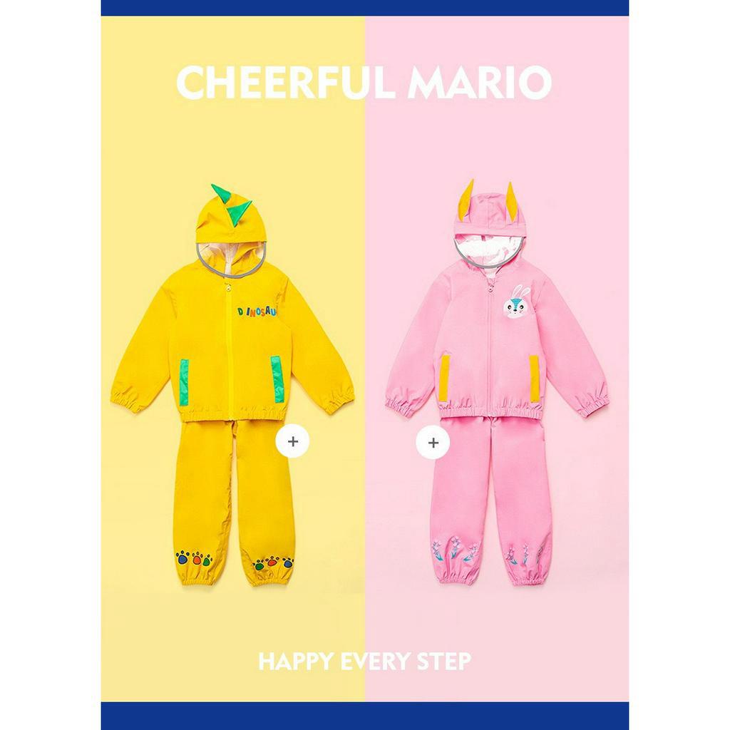 Áo mưa bộ Cheerful Mario