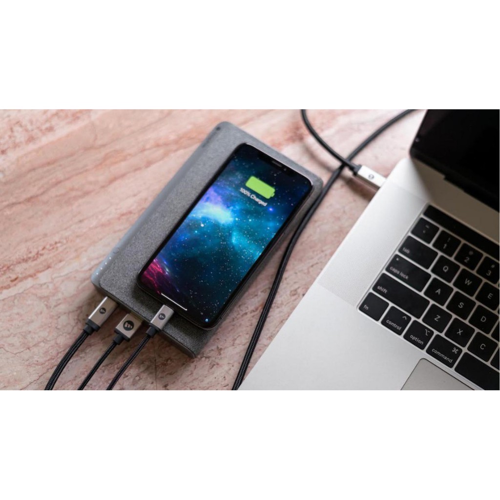 Sạc dự phòng Mophie Powerstation 3XL 26000mAh - tích hợp 2 cổng sạc USB-A &amp; USB-C PD45W