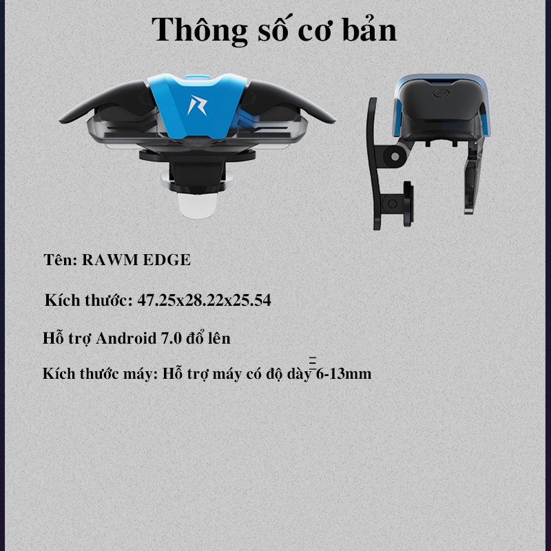 Nút bắn thông minh Rawm EDGE - Nút bắn hỗ trợ nhận dạng ghìm tâm AI  FTMOBILE