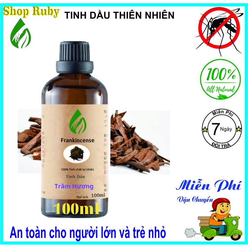 Tinh Dầu Nguyên chất - , Sả chanh, , Quế, Hoa Nhài, oải Hương , Bạc hà Trầm Hương Loại 50ml 100ml